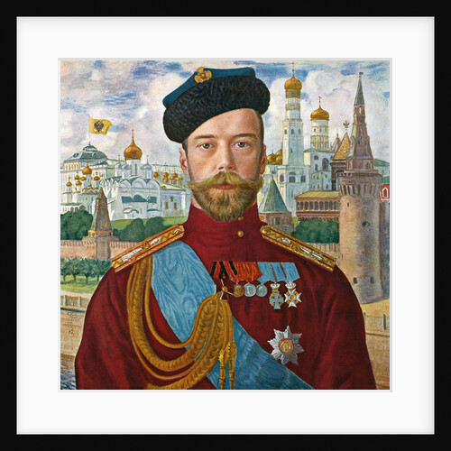 Tsar Nicholas II of Russia, 1915. by Boris Mikhajlovich Kustodiev