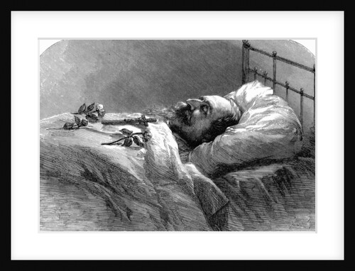 Emperor Napoleon III of France on his deathbed, 1873. by Anonymous
