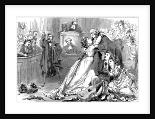 A scene from Trial by Jury, 1875 by David Henry Friston