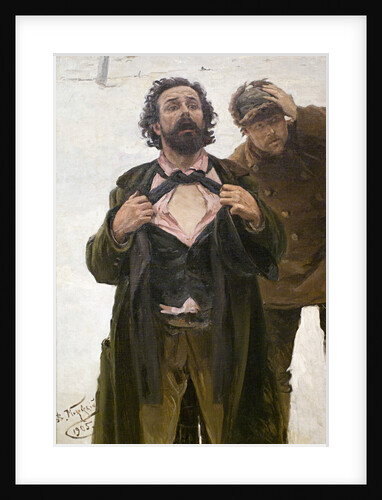 Study for the painting Bloody Sunday (22 January 1905), 1905. by Vladimir Makovsky