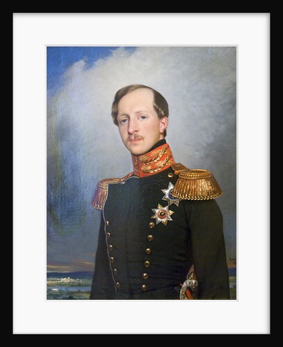 Portrait of Duke Peter of Oldenburg, 1842. by Joseph-Désiré Court