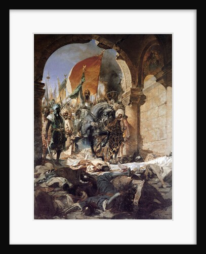 The Entry of Mehmet II into Constantinople, 1876. by Jean Joseph Benjamin Constant