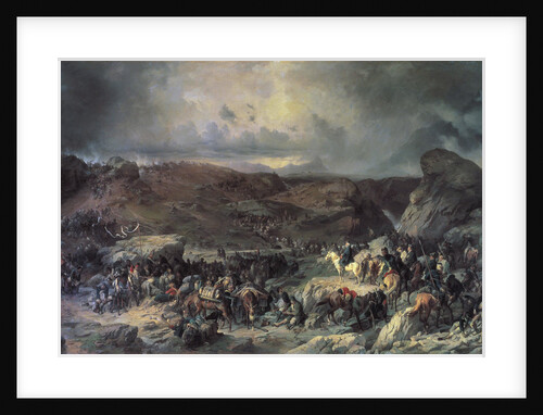 Army of Alexander Suvorov crossing the St Gotthard Pass, September 1799 (19th century). by Alexander von Kotzebue