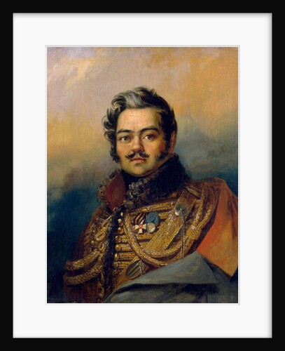Denis Davydov, Russian soldier and poet, c1828. by George Dawe