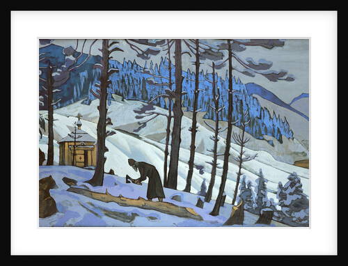 Saint Sergius the Builder, 1925. by Nicholas Roerich