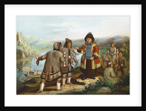 Yakuts at the Lena River, Siberia, Russia, 1862. by Anonymous