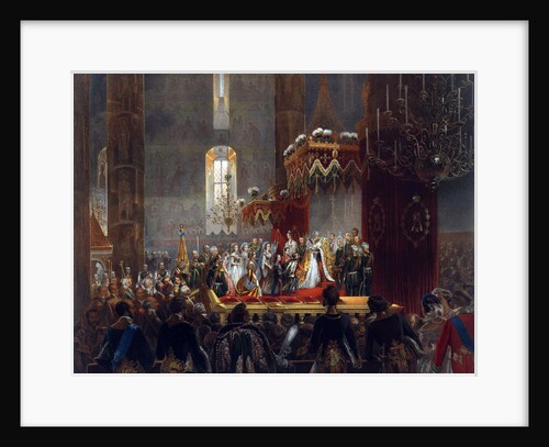 Homage from the Imperial Family to Tsar Alexander II, Moscow, 1856. by Mihály Zichy