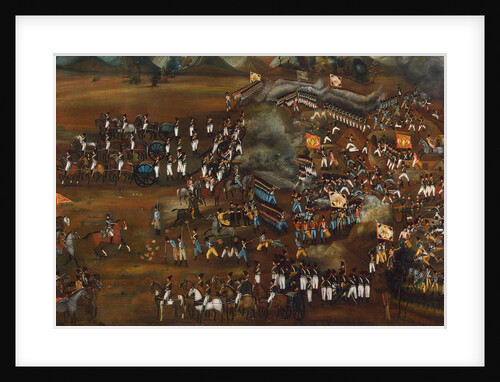 Battle between Persians and Russians near Sultanabad, 13 February 1812 (c1815) by Unknown