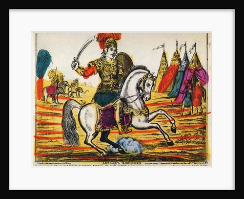 Alexander the Great, Lubok print, 1869 by Unknown