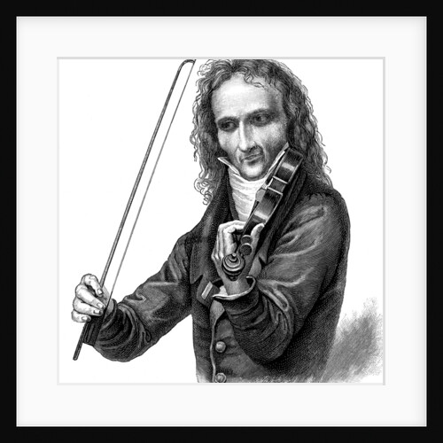 Niccolò Paganini, Italian violinist, violist and composer, 1830s. by Anonymous
