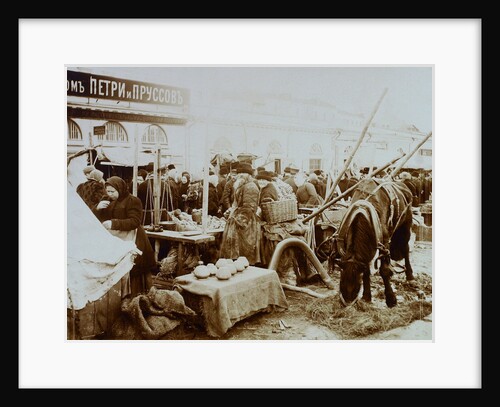 Market on the Moskvoretskaya Embankment, Moscow, Russia, 1911 by Unknown