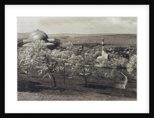 View of the Goetheanum and Heating House, Dornach, Switzerland, 1914-1916 by Unknown