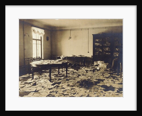 A room after a search, Russia, early 20th century(?) by Unknown
