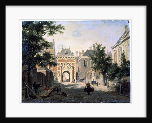 A Town in Holland, 19th century. by Bartholomeus Johannes van Hove