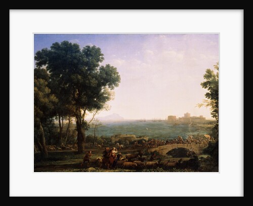 Battle on the Bridge, (Battle between Emperors Maxentius and Constantine), 1655. by Claude Lorrain