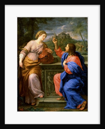 Christ and the Samaritan Woman at Jacobs Well. c.17th century. by Carlo Maratta