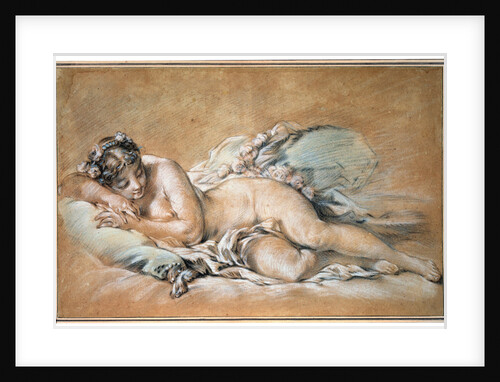 Sleeping Young Woman, 1758. by François Boucher