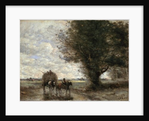 The Haycart, 1865-1870. by Jean-Baptiste-Camille Corot