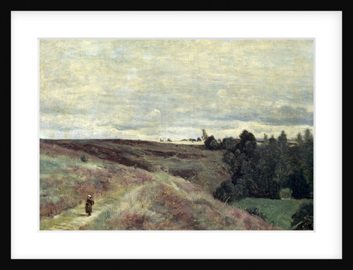 Heather covered hills near Vimoutier, 1860s by Anonymous
