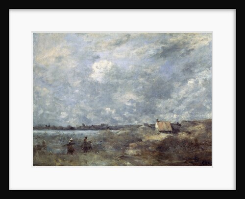 Stormy Weather. Pas de Calais, c1870. by Jean-Baptiste-Camille Corot