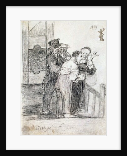 French Penalty, between 1824 and 1828. by Francisco Goya