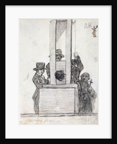 French Penalty, between 1824 and 1828. by Francisco Goya