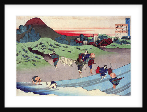 From the series Hundred Poems by One Hundred Poets: Jito Tenno, c1830. by Hokusai