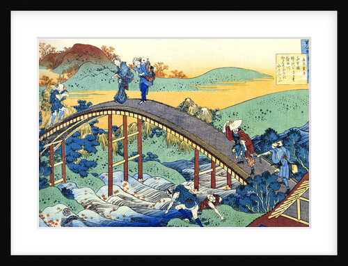 From the series Hundred Poems by One Hundred Poets: Ariwara no Narihira, c1830. by Hokusai