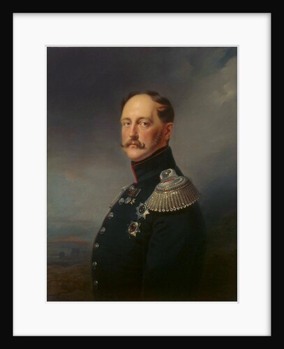 Portrait of Emperor Nicholas I,, 1852. by Franz Kruguer