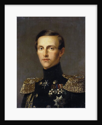 Portrait of Grand Duke Konstantin Nikolayevich of Russia,, c1850. by Franz Kruguer