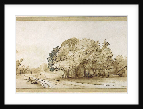 Village Road, c1650. by Rembrandt Harmensz van Rijn