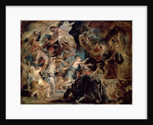 The Death of Henry IV and the Proclamation of the Regency, 1622. by Peter Paul Rubens