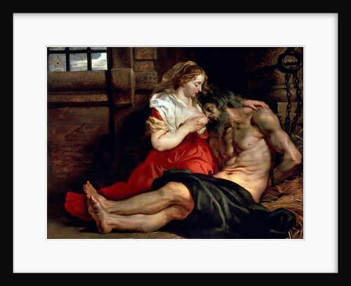 Roman Charity, c1612. by Peter Paul Rubens