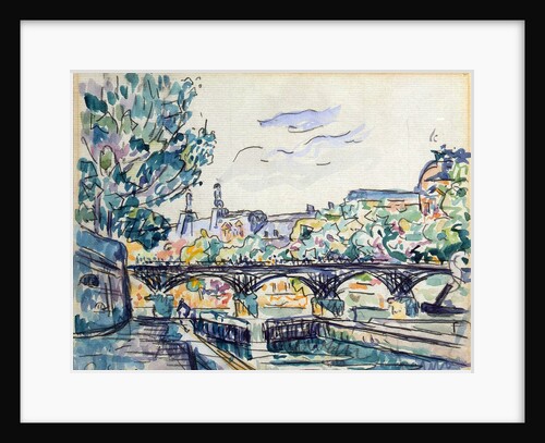 Bank of the Seine Near the Pont des Arts with a View of the Louvre, early 20th century by Paul Signac