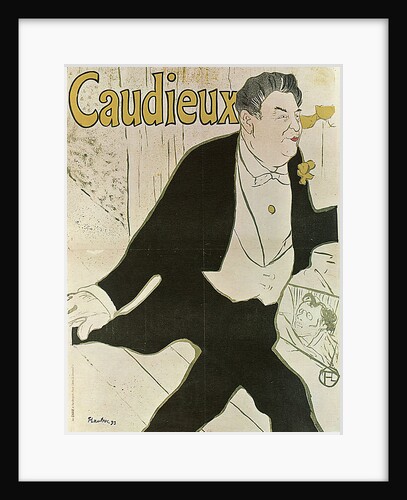 Caudieux, 1893. by Henri de Toulouse-Lautrec