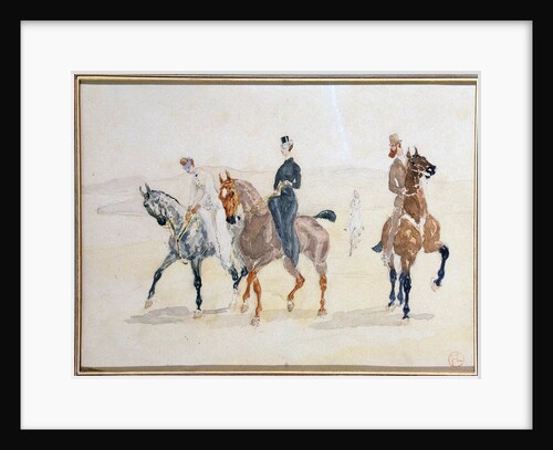 Riders, 1880s. by Henri de Toulouse-Lautrec