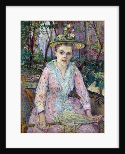 Woman with an Umbrella, 1889. by Henri de Toulouse-Lautrec