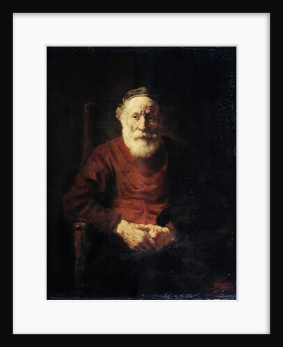 Portrait of an old man in Red, 1652-1654. by Rembrandt Harmensz van Rijn