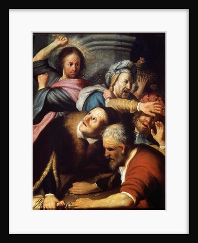 Christ Driving the Money Lenders from the Temple, 1626. by Rembrandt Harmensz van Rijn
