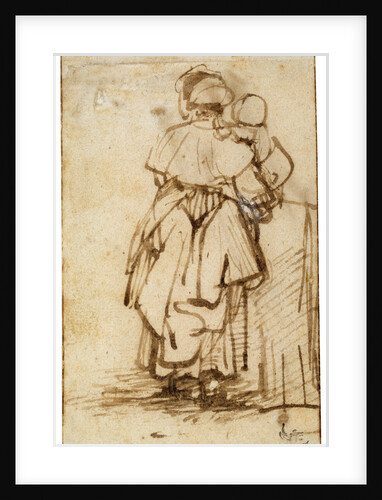 Woman with a Child on Her Lap, 1640s. by Rembrandt Harmensz van Rijn