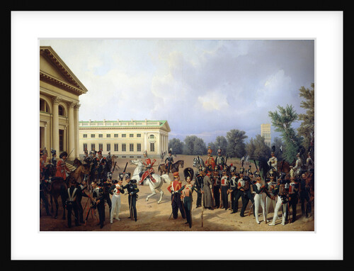 The Imperial Russian Guard in Tsarskoye Selo in 1832, 1841. by Franz Kruger
