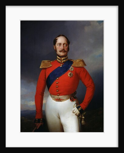 Portrait of Emperor Nicholas I,, 1847. by Franz Kruger
