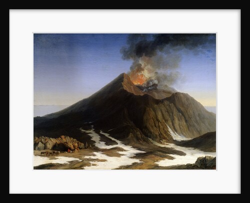 Eruption of Mount Etna, 18th century. by Jacob Philip Hackert