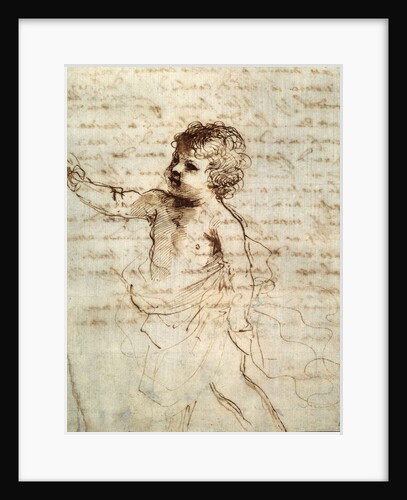 Childs figure in drapery, 17th century by Guercino