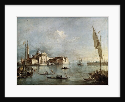View of the San Giorgio Maggiore Island, between 1765 and 1775. by Francesco Guardi