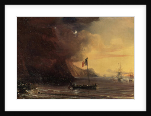 Transport with Napoleons body, 1841. by Theodore Gudin