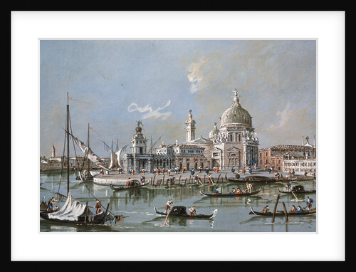 View of the Santa Maria della Salute Church, 18th century by Francesco Guardi