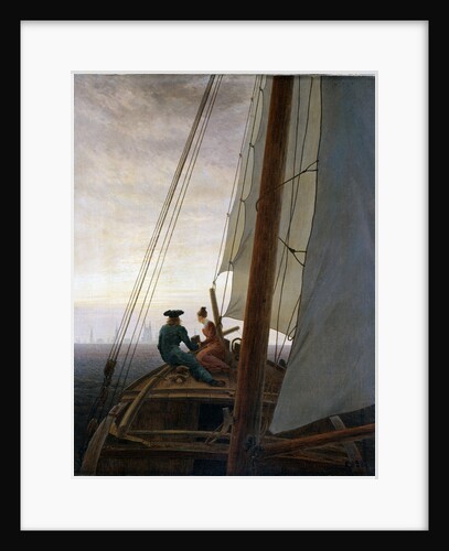 On Board a Sailing Ship, between 1818 and 1820. by Caspar David Friedrich