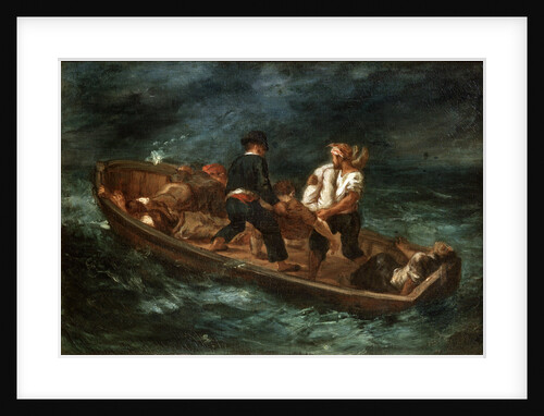 After a Shipwreck, 1847. by Eugène Delacroix