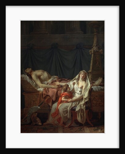 Andromache mourns Hector, 1783. by Jacques Louis David